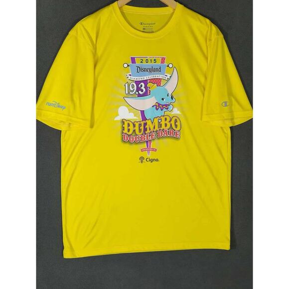 Disneyland Dumbo Double Dare Run Disney Champion Shirt 2015 Yellow (Medium) #4 - Picture 1 of 8